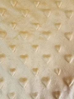 Minky 3D srdce - broskvová