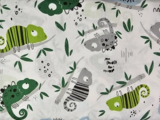 Plátno s chameleony