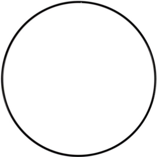 Kruh na lapač snů černý - 20cm