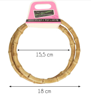 Kabelková ucha - bambus - 18 cm