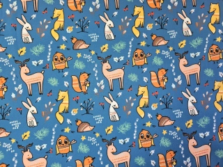 Softshell zvířátka na modré