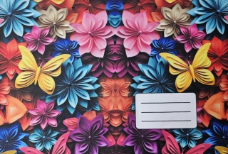 Panel na notýsek Motýl na květech