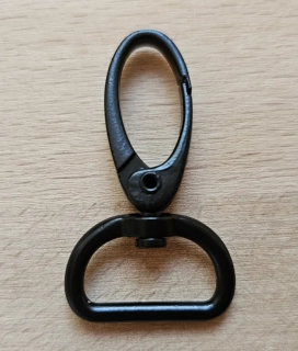 Karabina černá 2 cm