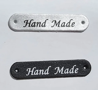 Nášivka HAND MADE stříbrná