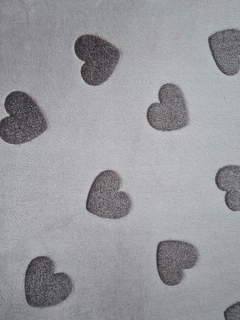 Žakárový fleece srdce