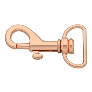 Karabinka PET HARDWARE® 20 mm – růžové zlato