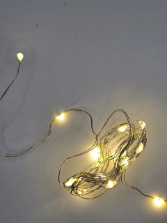 LED světelný drátek 2m, dekorativní světélka