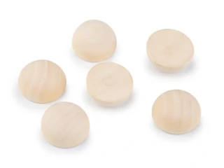 Dřevěná polokoule - bez díry 30mm