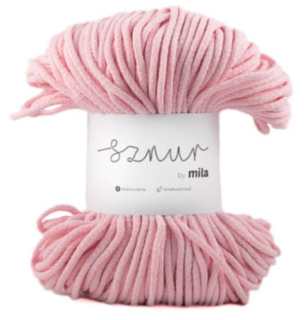 Bavlněná šňůra MILA 5mm - růžová