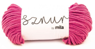 Bavlněná šňůra MILA 5mm - fuksiová
