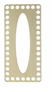 Dno na košík, odstín bříza, kapesníkové 10 x 21cm