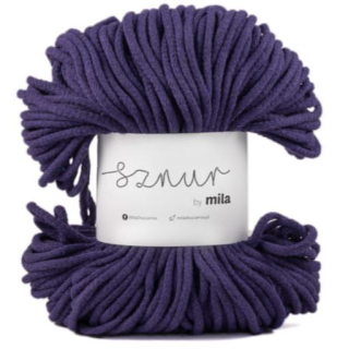 Bavlněná šňůra MILA 5mm - švestková