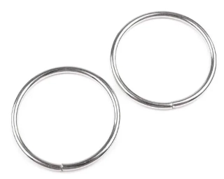 Kovový kroužek - průměr 36 mm - nikl