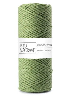 Bavlněná šňůra ProMacramé – STANDARD COTTON 3mm / 3PLY – avokádo