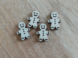 Dřevěný perníček, výška 2,5 cm