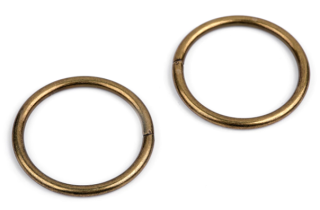 Kovový kroužek - průměr 42 mm - staromosaz