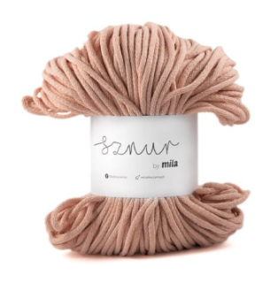 Bavlněná šňůra MILA 3mm - lososová