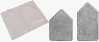 Forma na kreativní beton - domečky - 13,5 - 16,5 cm