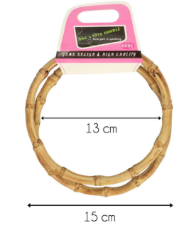 Kabelková ucha - bambus - 15 cm