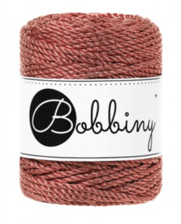 Bobbiny 3PLY 3mm - metalic copper