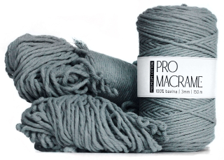 Bavlněná šňůra Pro Macramé – PREMIUM COTTON 3mm - dove