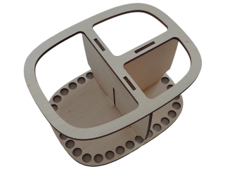 Dno a organizér pro háčkovaný košík – 16 x 12 cm