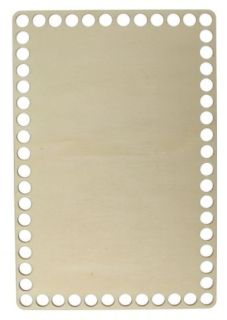 Dno na košík, odstín bříza, obdelník - 10 x 15 cm