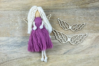 Křídla pro macramé anděla, 10 cm - č.36
