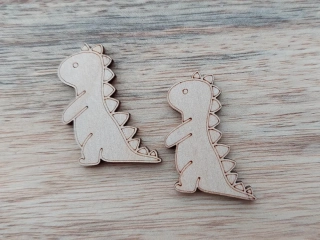 Dřevěný dinosaurus - 3 cm