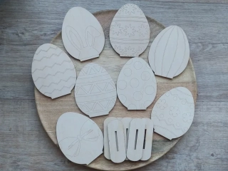 Velikonoční vajíčka k dotvoření - 8 kusů