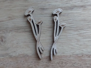 Dřevěný vlčí mák - 5 cm