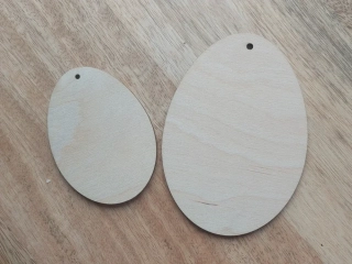 Vajíčka k dotvoření - 10 a 7 cm