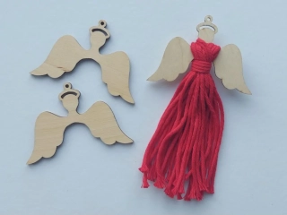 Dřevěný anděl k dotvoření 8 x 5,5 cm