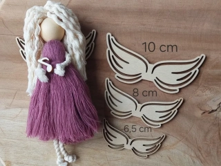  Křídla pro macramé anděla, 8 cm