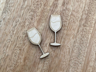 Dřevěná sklenička vína - 2,5 cm