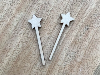 Dřevěná hůlka - 4 cm