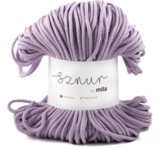 Bavlněná šňůra MILA 5mm - levandulová