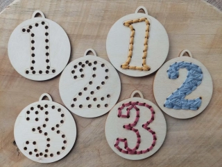 Dřevěné medaile na vyšití - 7 cm