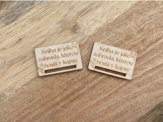 Základ pro macramé záložku - 5 x 3 cm