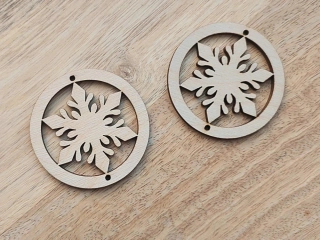 Dřevěná hvězda - výška 5 cm