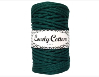 Polyesterová šňůra Lovely Cottons 5mm - Lahvově zelená