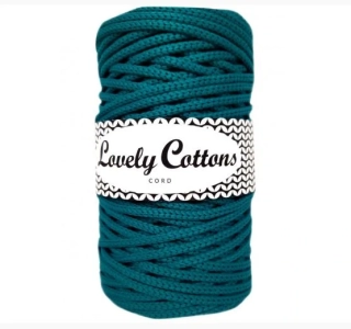 Polyesterová šňůra Lovely Cottons 5mm - Smaragdová