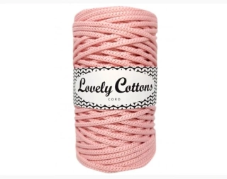 Polyesterová šňůra Lovely Cottons 5mm - Pudrová