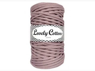 Polyesterová šňůra Lovely Cottons 5mm - Dusty Pink