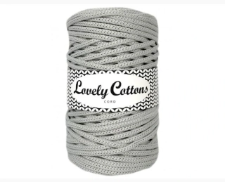 Polyesterová šňůra Lovely Cottons 5mm - Šedá světlá