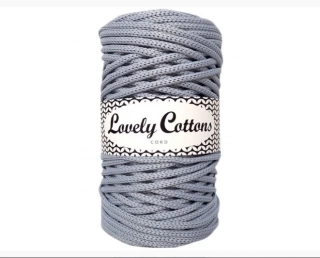 Polyesterová šňůra Lovely Cottons 5mm - Popelavá