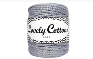 Polyesterová šňůra Lovely Cottons 3mm - Popelavá