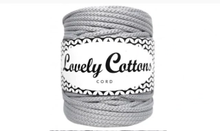 Polyesterová šňůra Lovely Cottons 3mm - Světlá šedá