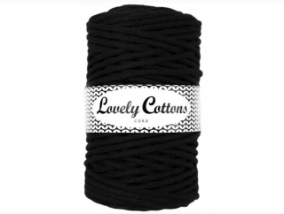 Bavlněná šňůra Lovely Cottons 5mm - Černá