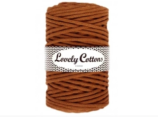 Bavlněná šňůra Lovely Cottons 5mm - Karamelová